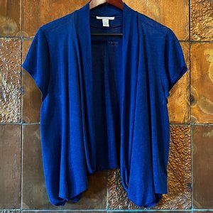 Kenneth Cole NY * Short-sleeved cardigan * Cobalt Blue * XL